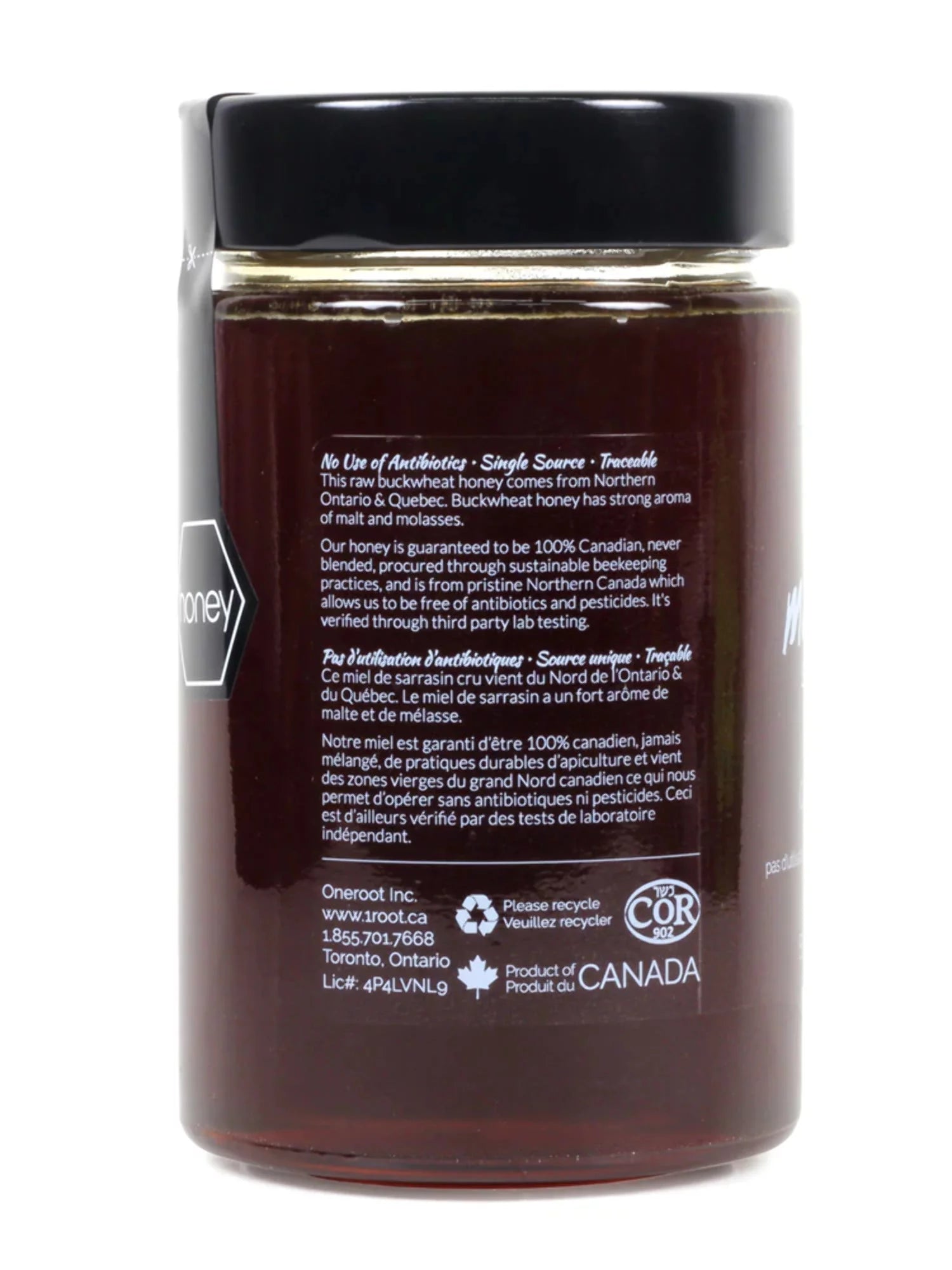 Raw Buckwheat Honey 3-Pack, 500g Each, Unpasteurized V8528