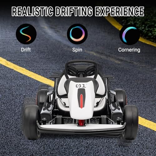 Electric Drift Kart for Kids, 24V, 2x200W Motor, Ages 6+ C51228