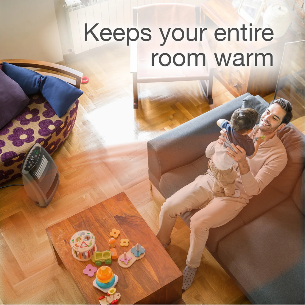 Ceramic Room Heater with Remote, 1500W L7192