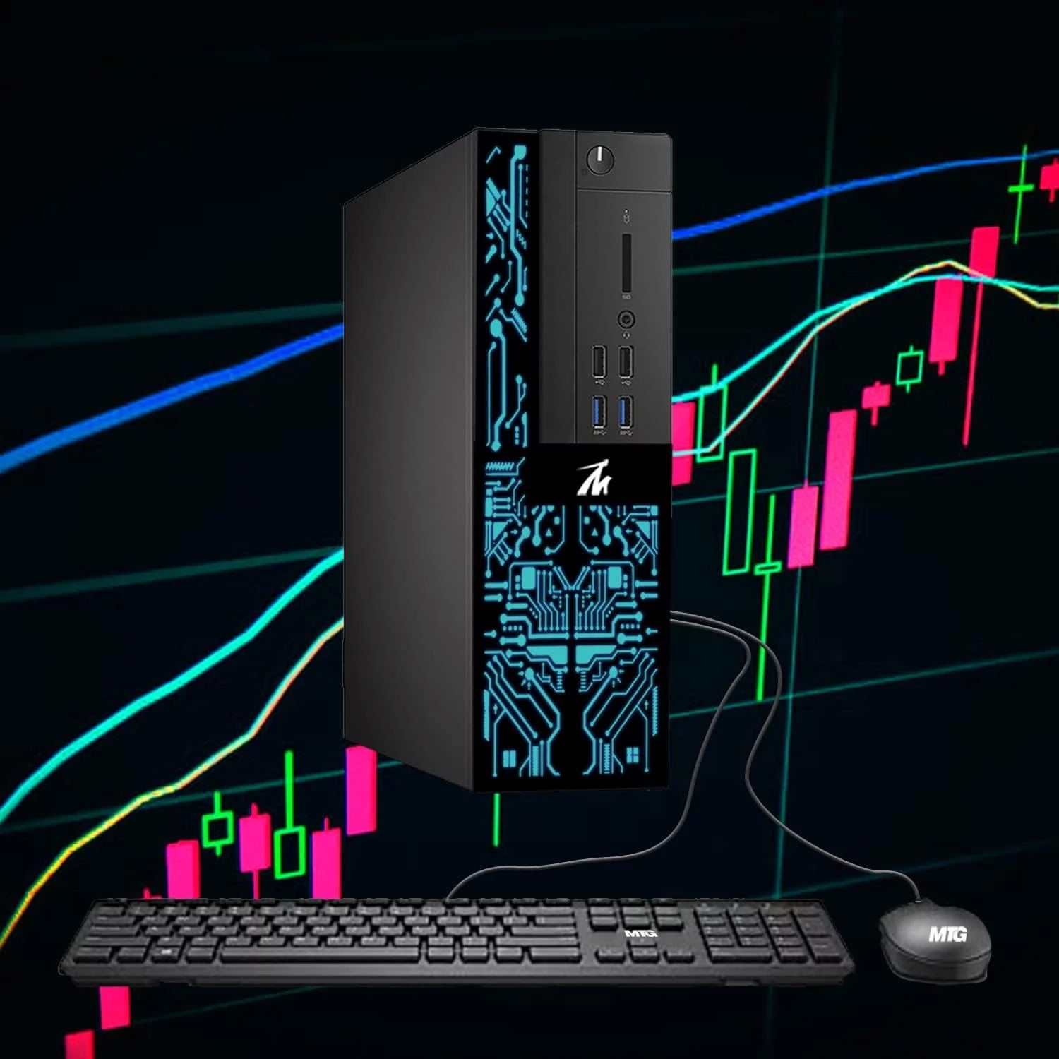 Refurbished Desktop PC Intel Core i5, 16GB RAM, 120GB SSD, 2TB HDD, 27" LED Monitor, Win 10 Pro G6057