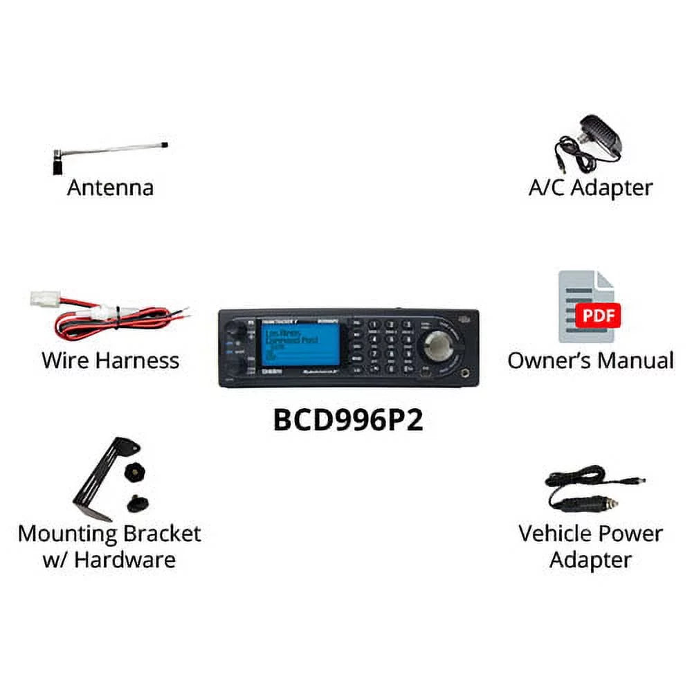 Digital Mobile Trunking Scanner with Backlit Keypad and LCD M74047