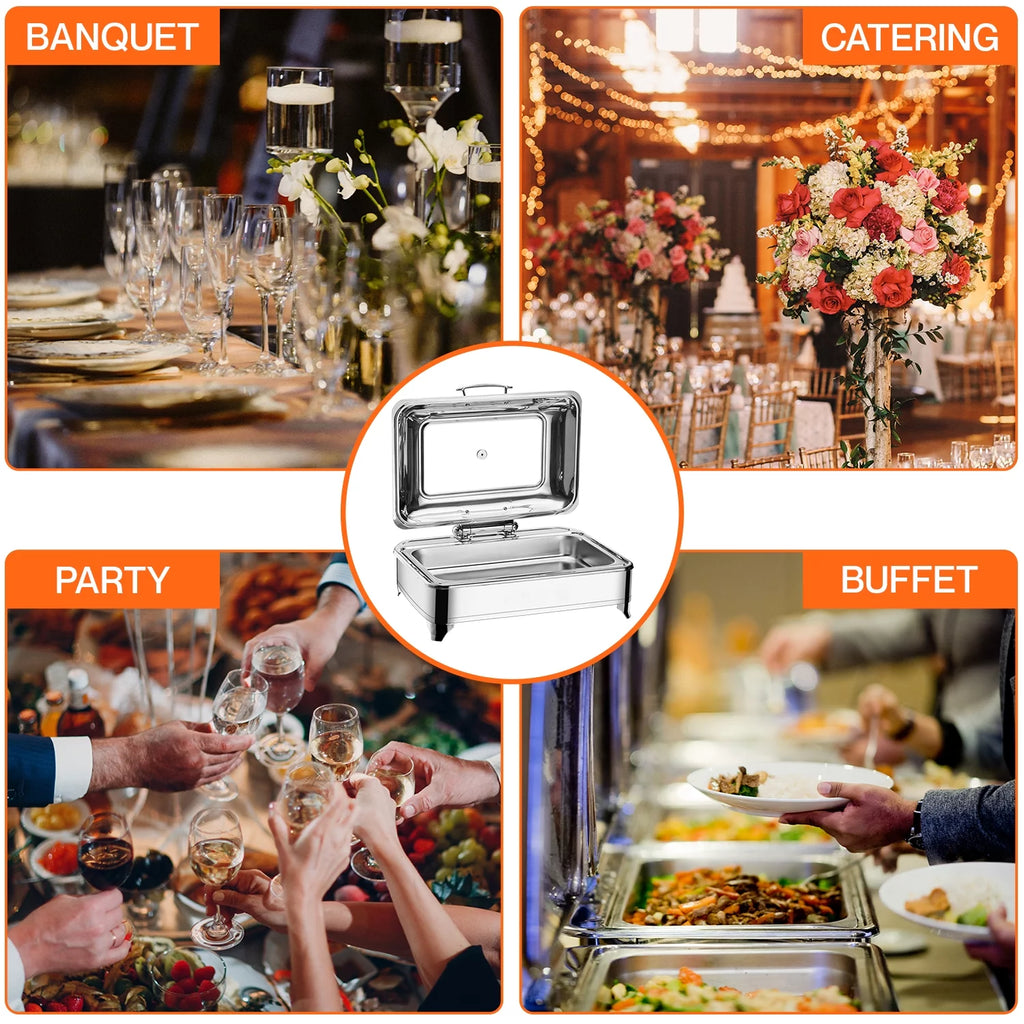 Electric Buffet Server Food Warmer with Glass Window L560068