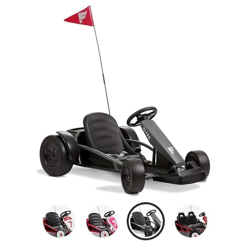 Kids Electric Go-Kart with Adjustable Seat, Rubber Wheels B5495