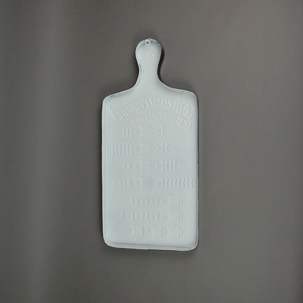 Vintage Measurement Conversion Chart Metal Wall Hanging W5254