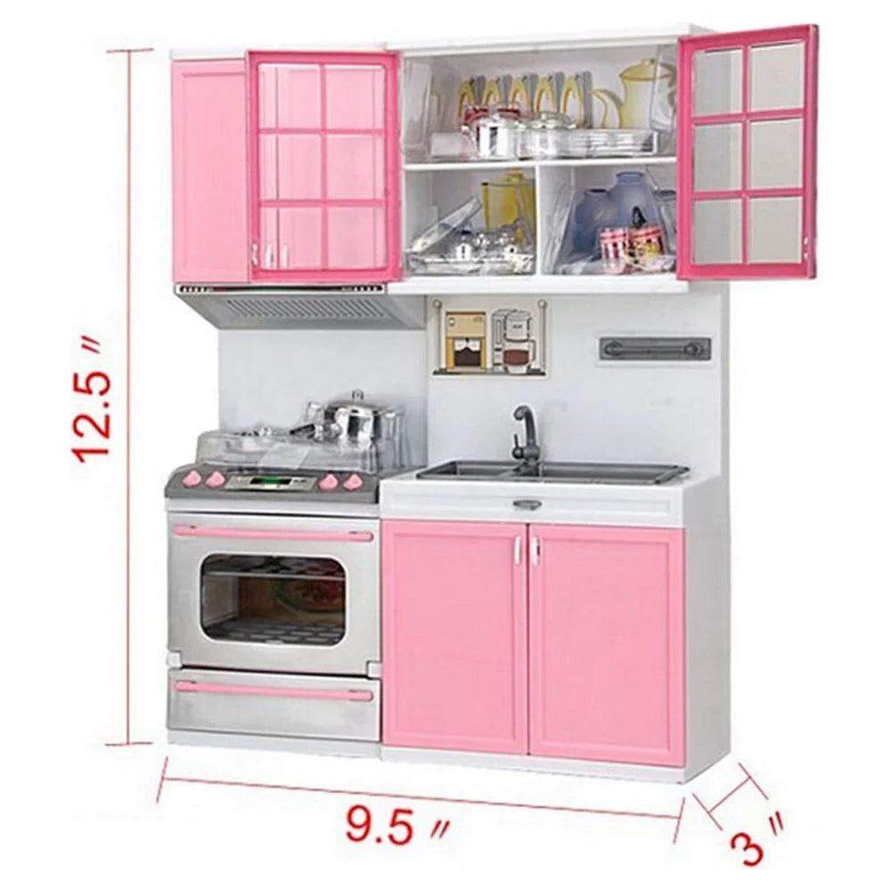 Mini Kids Kitchen Pretend Play Cooking Set with Stove I13385