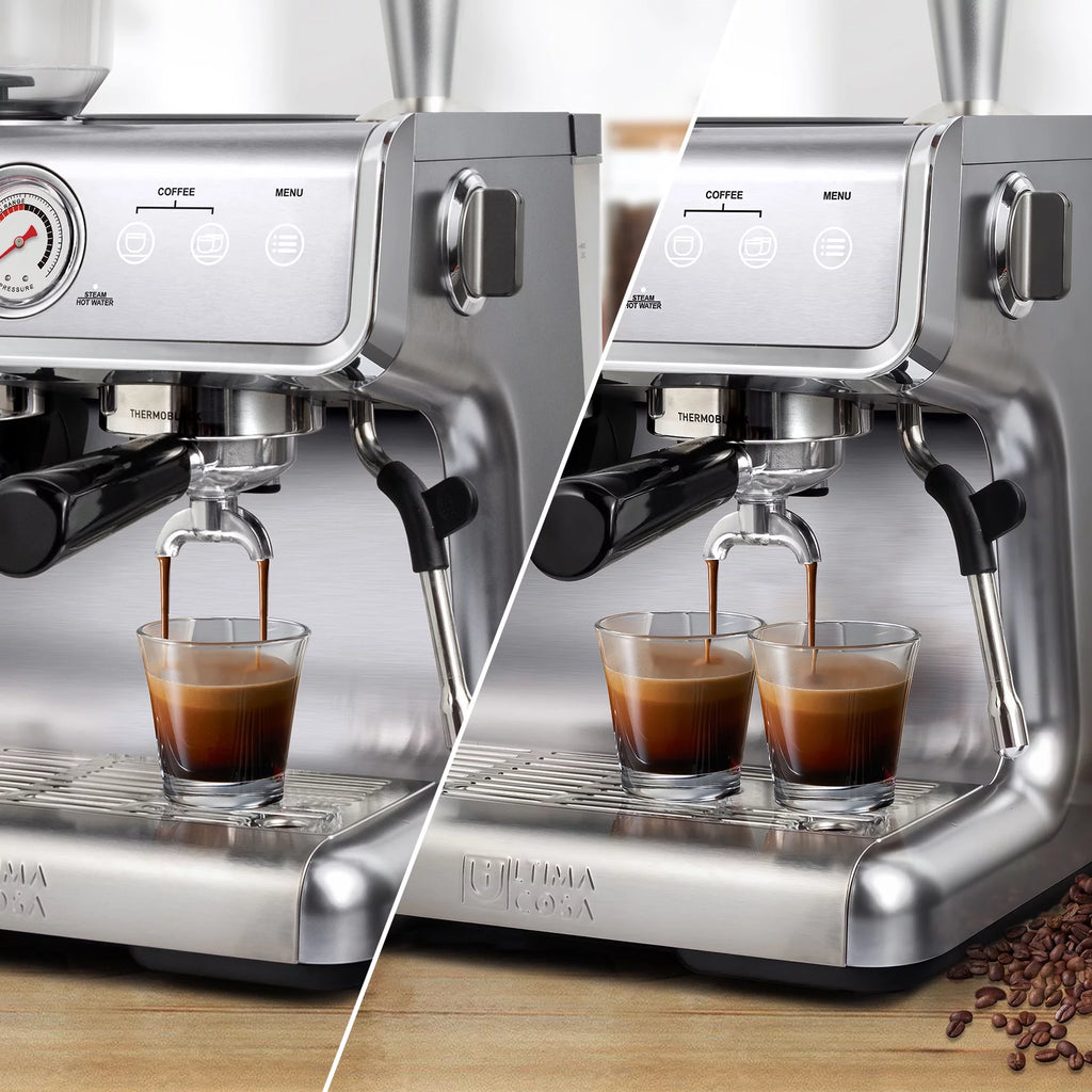 Semi-Automatic Espresso Machine - Silver - 2 Litre Water Tank K743951
