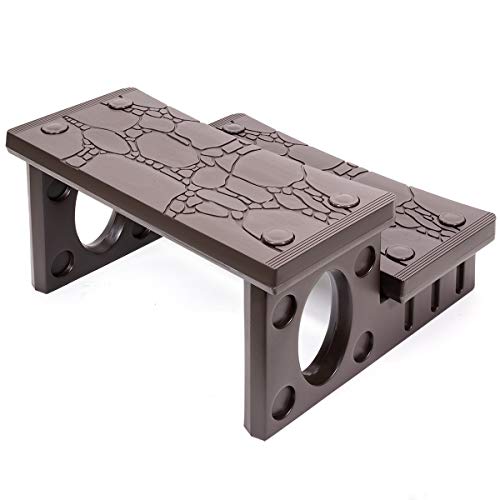 2-Step Spa Hot Tub Pool RV Deck Steps, Lightweight Sided Step G8697