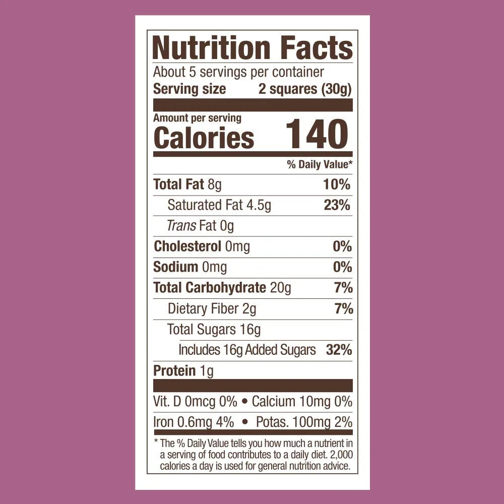 Dark Chocolate Raspberry Squares, 5.32 oz Bag, Pack of 6 B29459