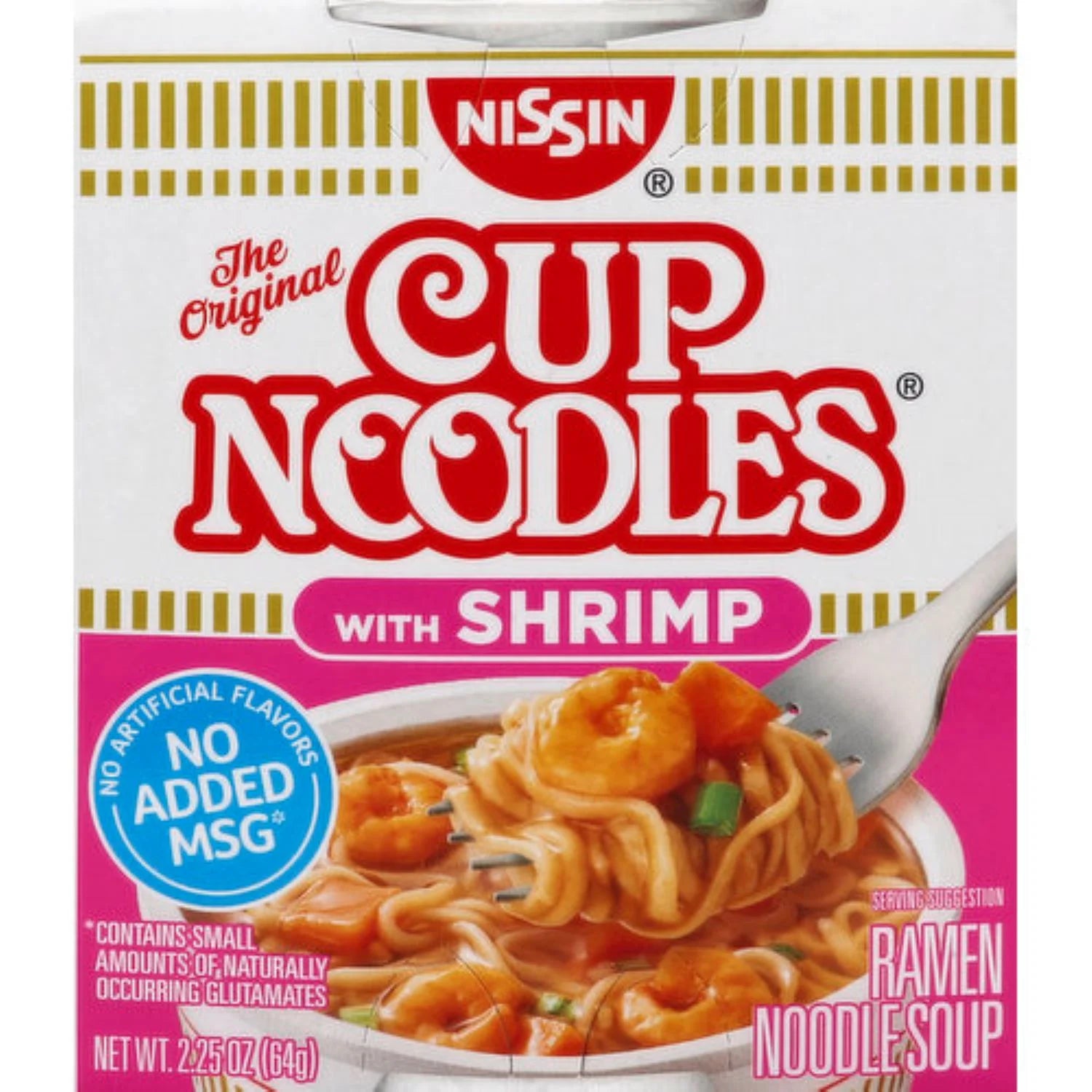 Instant Cup Noodles Variety Pack 24 Count, Shrimp and Chicken M981