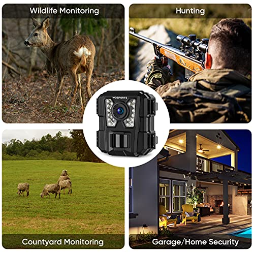 Mini Trail Camera 2 Pack 24MP 1080P HD with Night Vision Motion Activated R631
