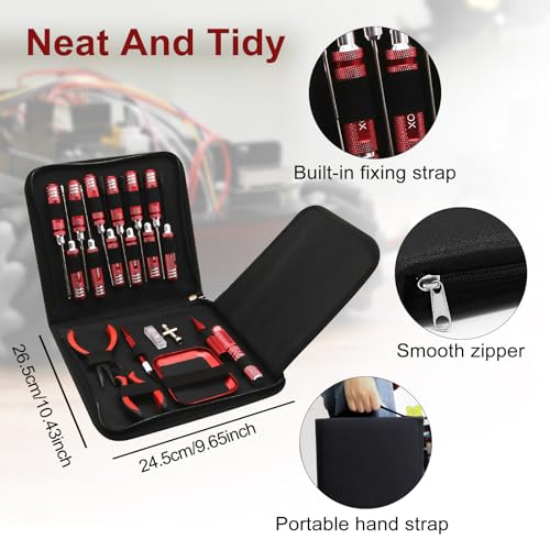 RC Car Tool Kit Hex Screwdriver Set with Pliers Wrench Body Reamer M35204