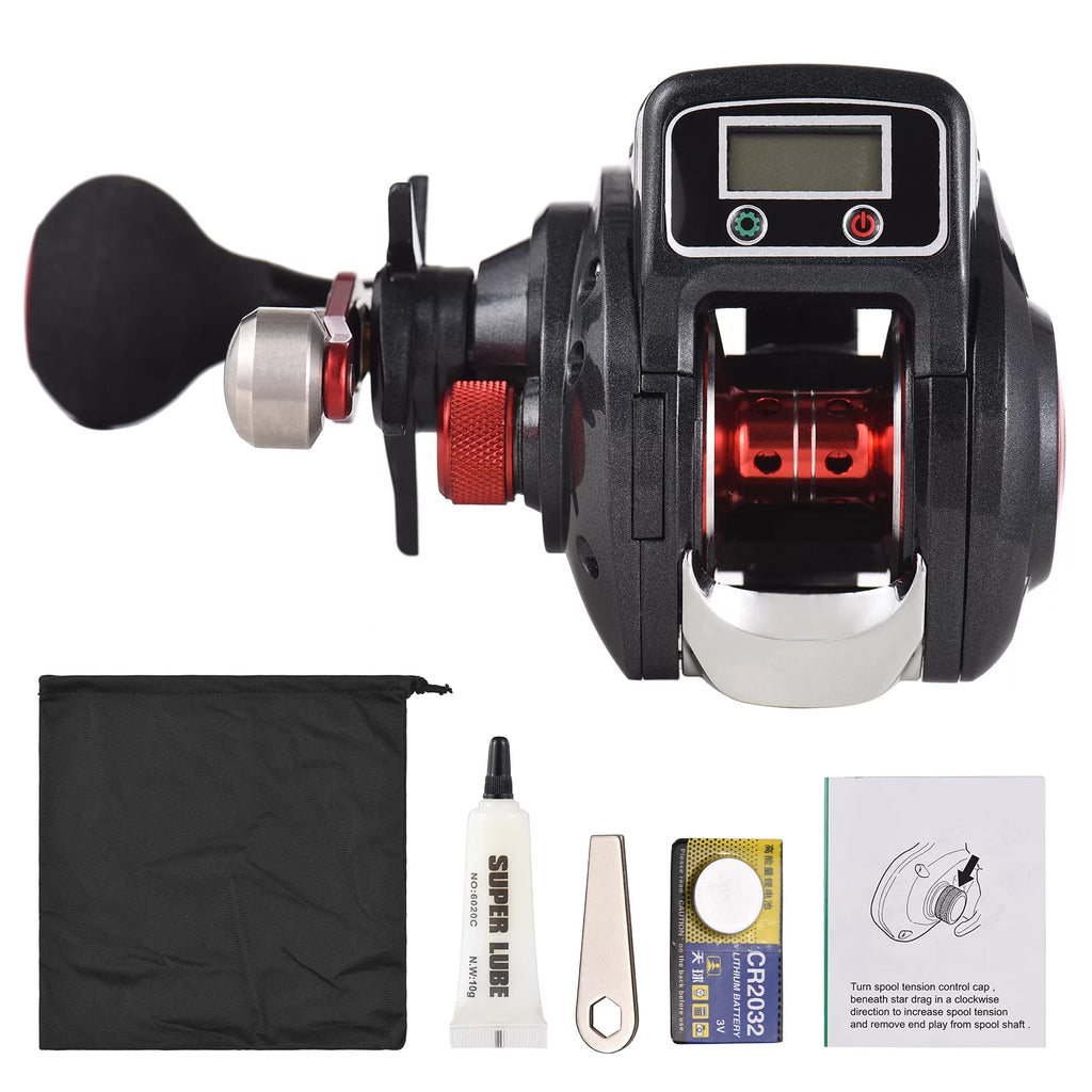 Line Counter Fishing Reel 16+1 Bearings Left/Right N194