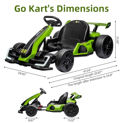 24V Electric Drift Go Kart for Kids with 300W Motor V722565