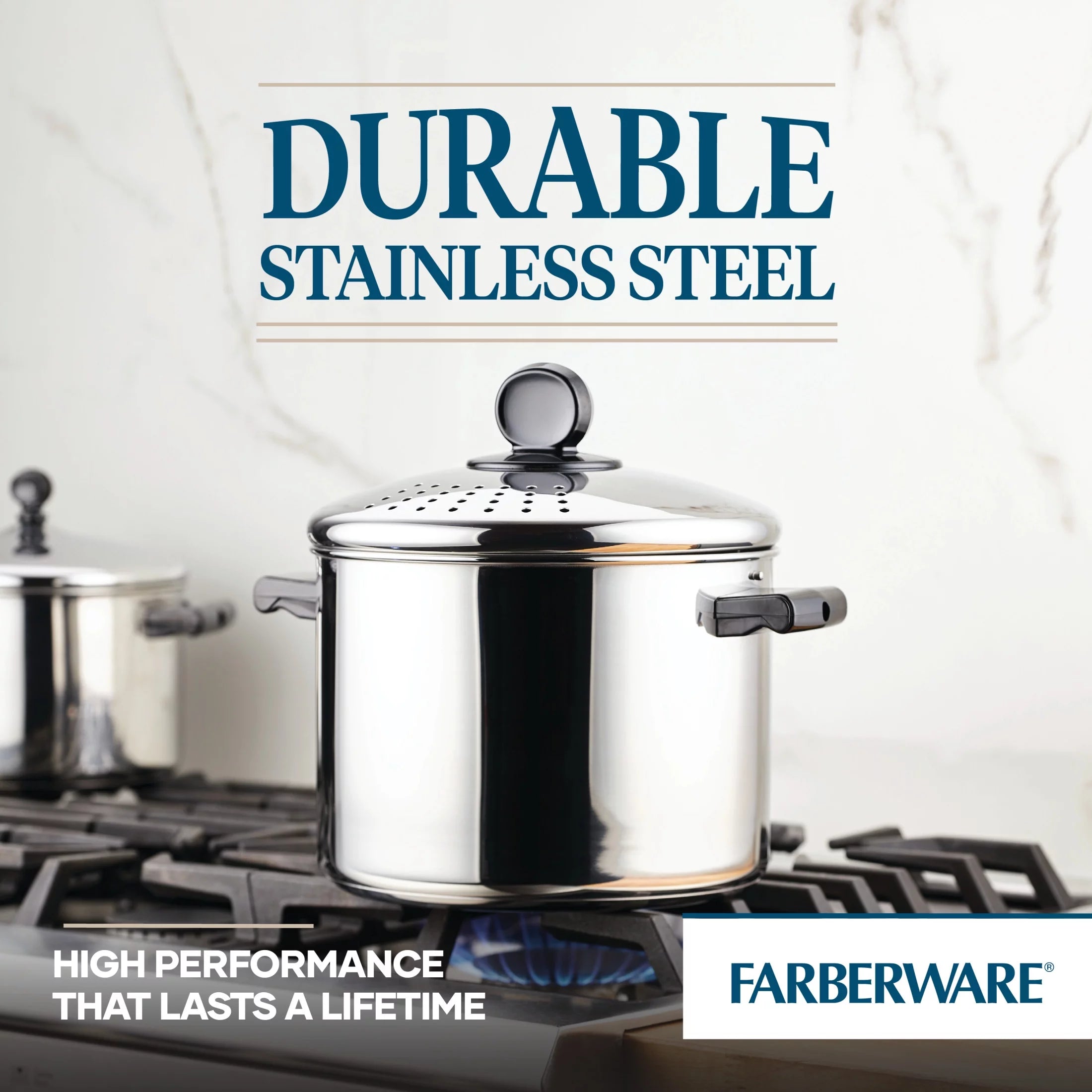 Stainless Steel 8 Quart Stockpot with Lid W836