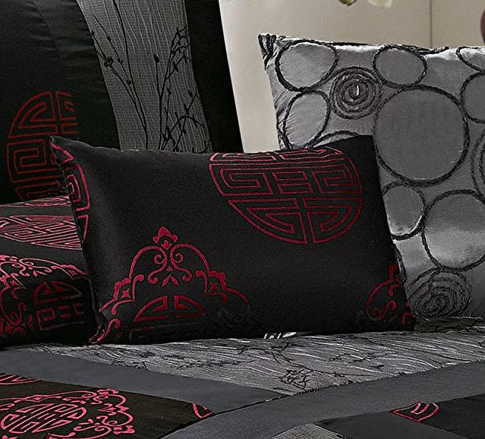 Square Patchwork Jacquard Comforter Set, Queen L4343