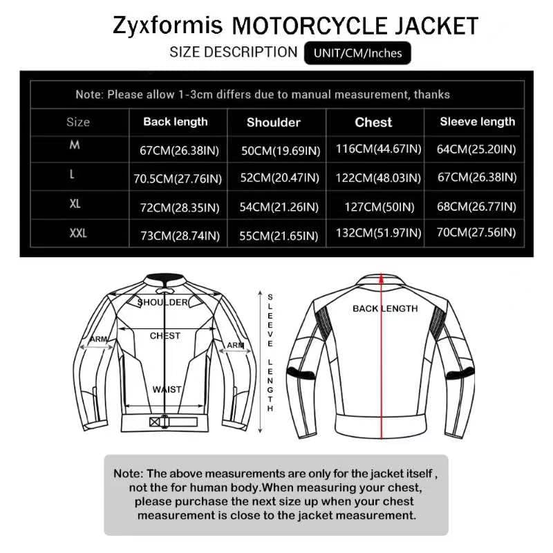 Waterproof Motorcycle Jacket with Armour for Men V4820