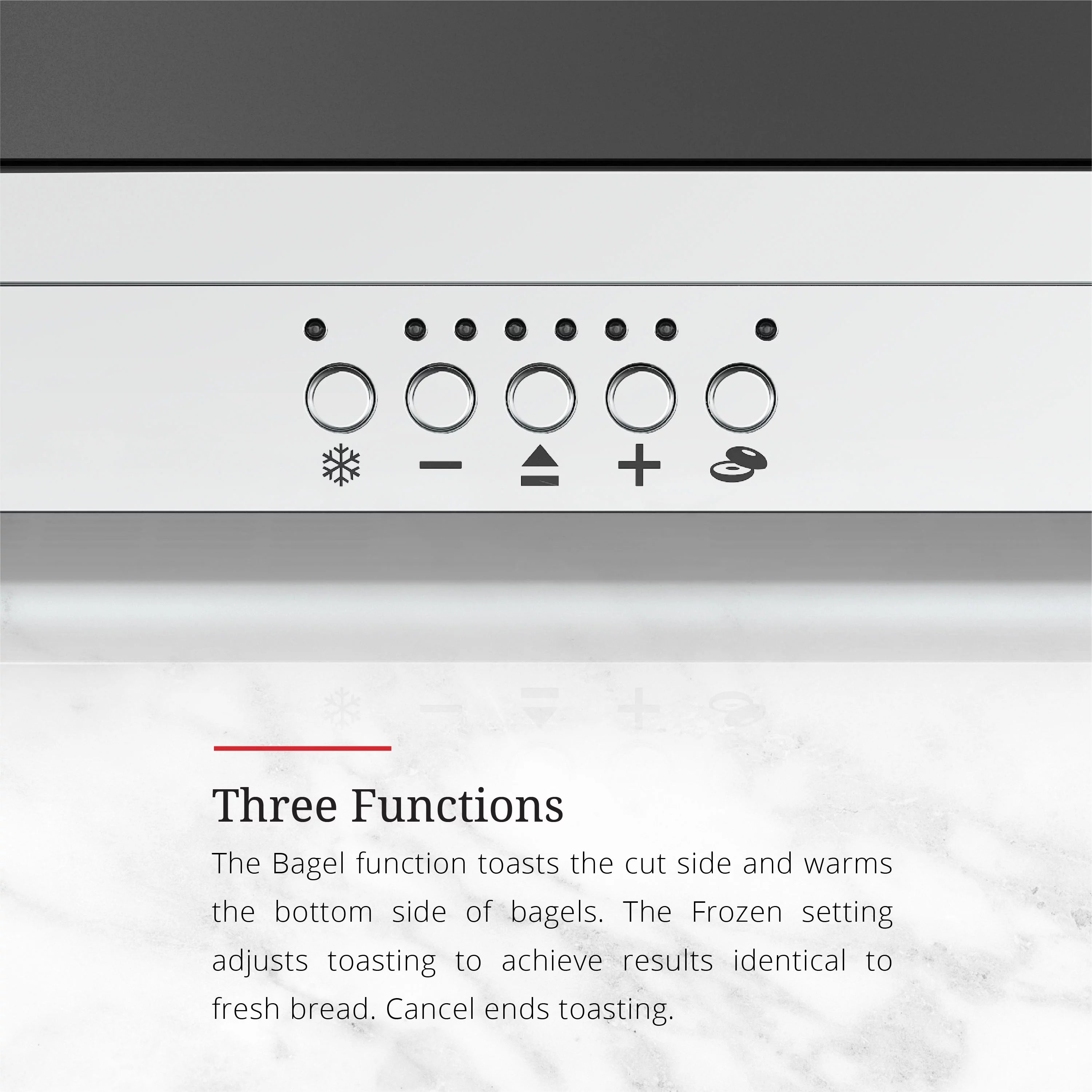 2-Slice Glass Accent Toaster, Black & Silver H6234