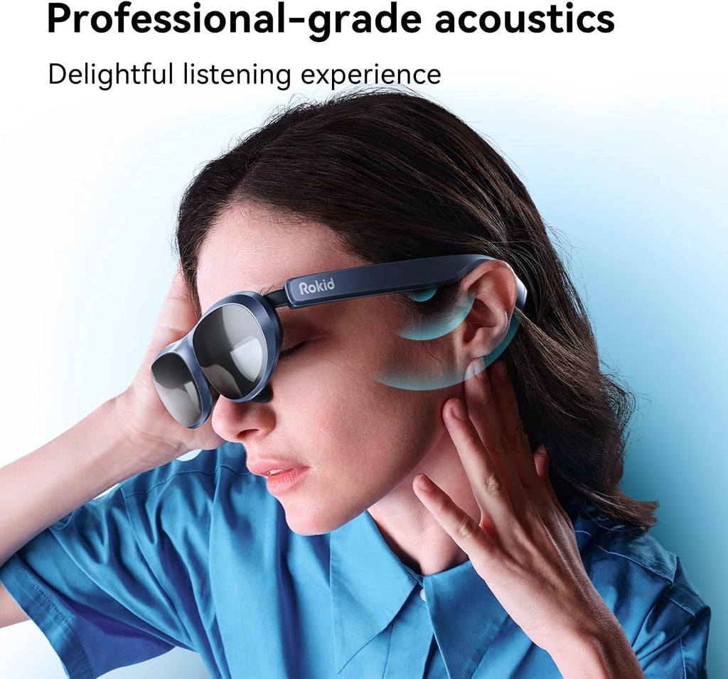 AR Glasses, 1080P Wearable Display for Gaming and Video, Myopia Friendly D968364
