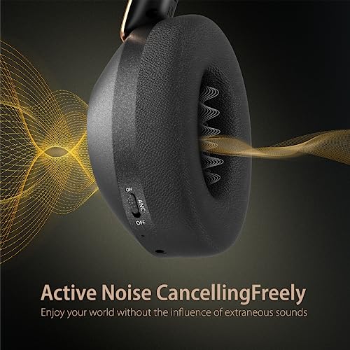 Wireless Over Ear Headphones with Active Noise Cancelling and Microphone Y560932