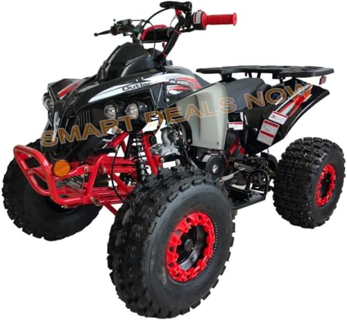 125cc ATV Quad with Reverse, Double Headlights, 19/18 Inch Tires, Green B155511
