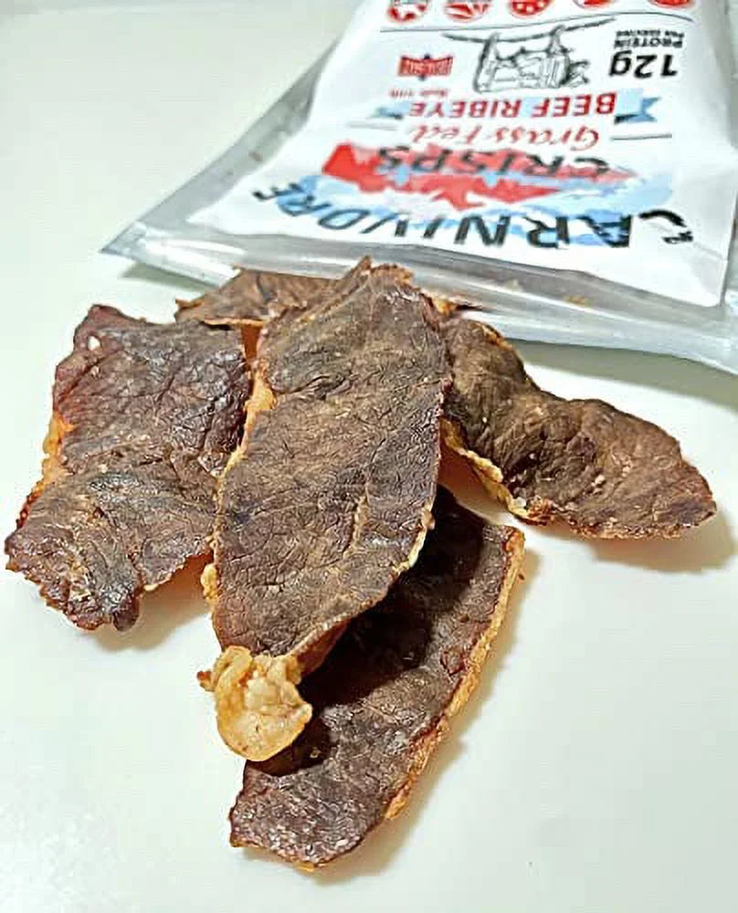 Beef ribeye crisps, 1.5 oz bag, 11 g protein S8066