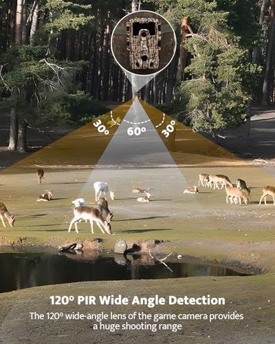 4K 36MP Trail Camera with Night Vision and 32GB Card D374377