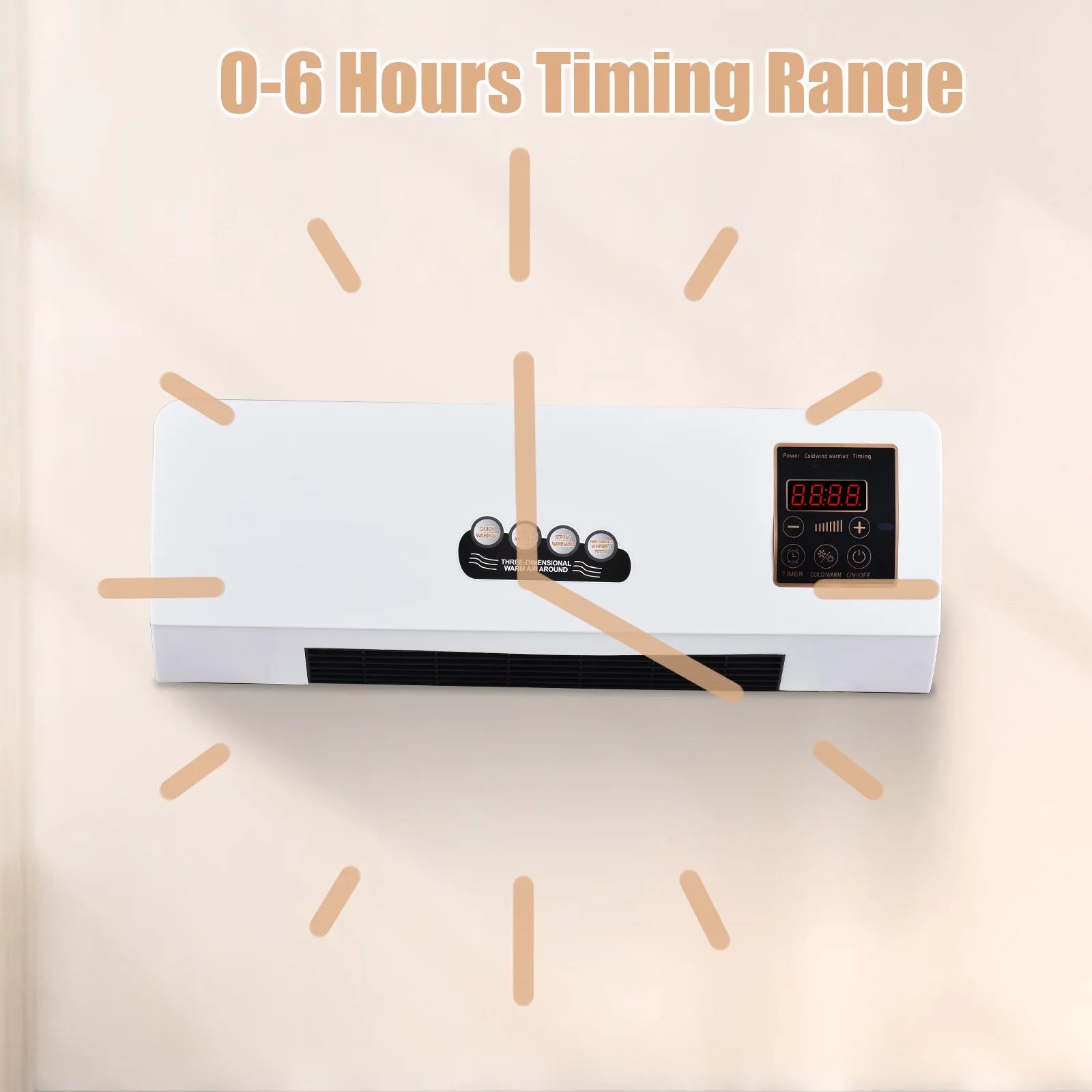 1800W Heater and Air Conditioner Combo, 2-in-1 Cooling and Heating Fan with Remote Control Y399711