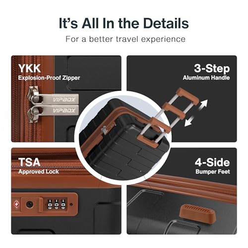 Luggage Set 3 Piece Hardside Expandable Lightweight with TSA Lock Spinner Wheels H69941