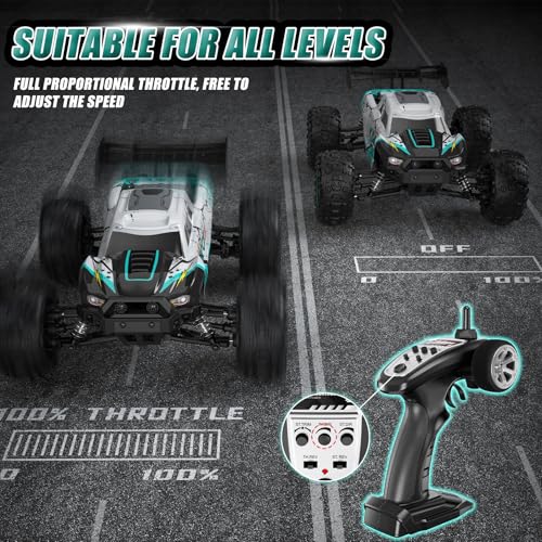 1/14 RC Car 4WD All Terrain Off Road Truck 60 Mins Runtime A50387