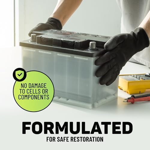Battery Restorer and Desulfator for Lead Acid Battery, Acid Refill and Additive 64oz X86887