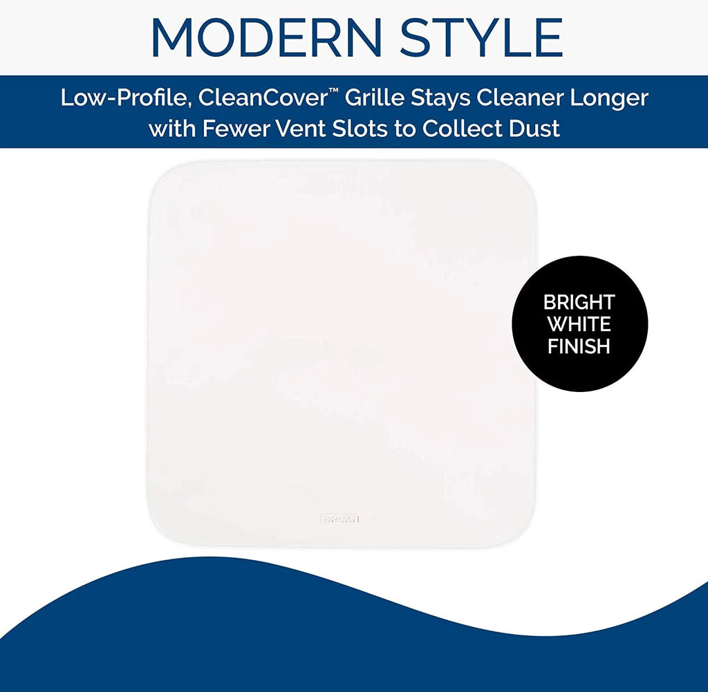 Bathroom Exhaust Grille Cover, White V280443
