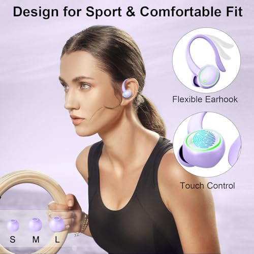 Wireless Earbuds Bluetooth 5.4 with Noise Cancelling Mic, IP7 Waterproof for Running Z469