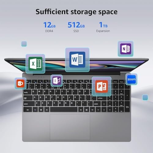 15.6 Inch Laptop, Windows 11, 12GB RAM 512GB SSD, FHD IPS Display R940
