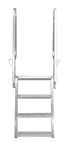 Deluxe Flip-Up Dock Ladder with Welded Step Assembly - 4-Step S78080