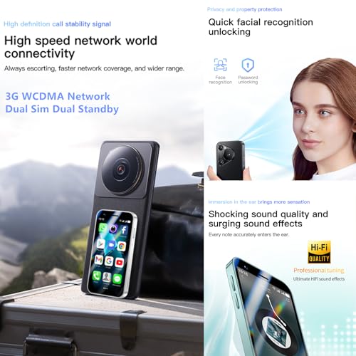 Mini Smartphone 3.0 Inch WiFi GPS Quad Core Android 8.1 Dual Sim HD Camera 2GB RAM 16GB ROM N523