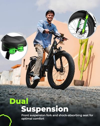Electric Bike for Adults 750W 28mph with Removable Battery and Fat Tire N46855