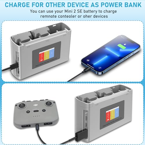 4K Battery and Charging Hub, Intelligent Flight Batteries 2 Pack, 2400mAh A515361