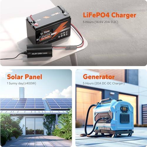 12V 100Ah LiFePO4 Battery Group 31 with Built-in 100A BMS N133