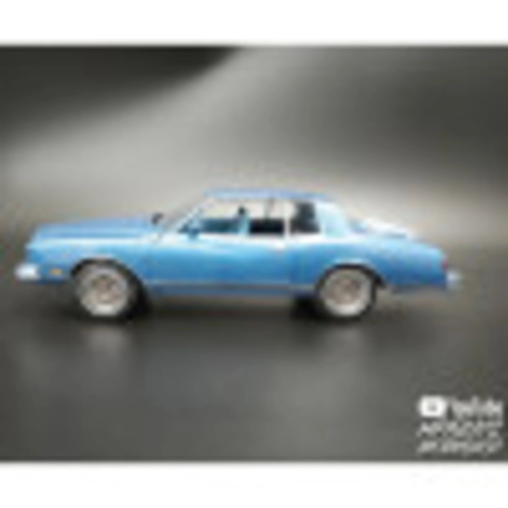 1:25 Scale Model Kit - 1980 Chevy Monte Carlo with Chopper & Trailer, Unpainted Building Kit Q628
