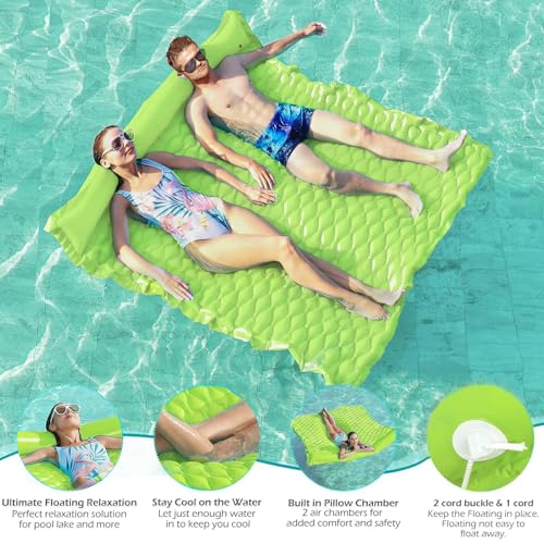 Giant Inflatable Floating Water Mat for Pool Lake Beach H3699