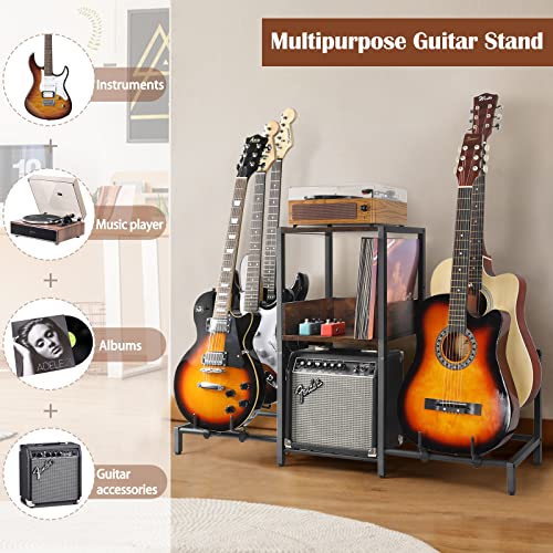 Guitar Stand 4-Tier Rack Holder for Acoustic, Electric, Bass R41022