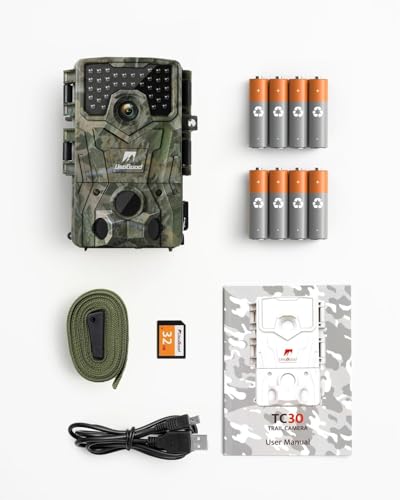 4K 36MP Trail Camera with Night Vision and 32GB Card D374377