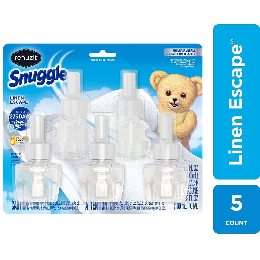 Linen Scented Oil Plug In Refills Air Fresheners, 5 Count Z878794