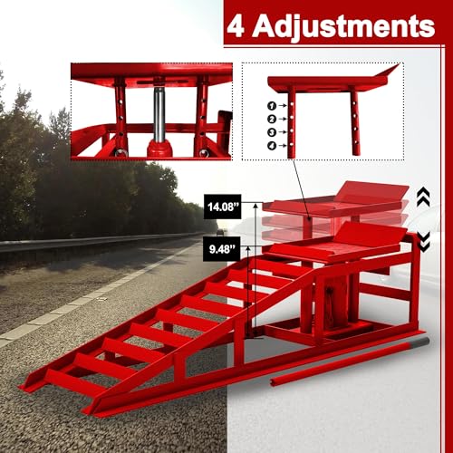 Hydraulic Car Ramps 5 Ton Low Profile Vehicle Lift C11276