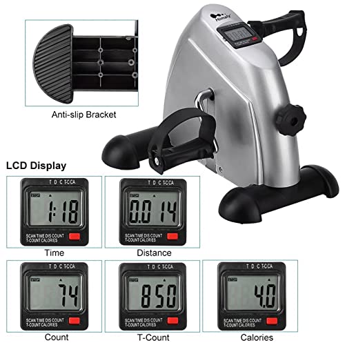 Under Desk Bike Pedal Exerciser with LCD Display A386994
