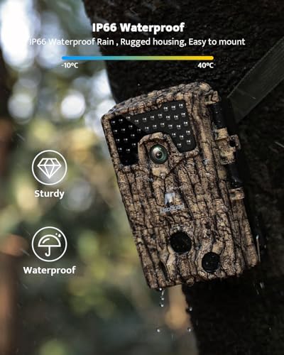4K 36MP Trail Camera with Night Vision and 32GB Card D374377