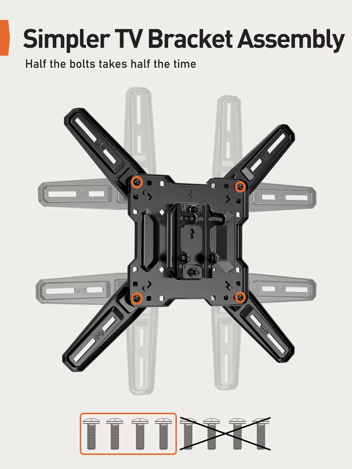 TV Wall Mount Bracket for 26-60 inch LED LCD Flat Curved TVs C11460