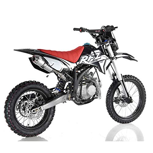 125cc Gas Dirt Pitbike with Headlight, Black X589006
