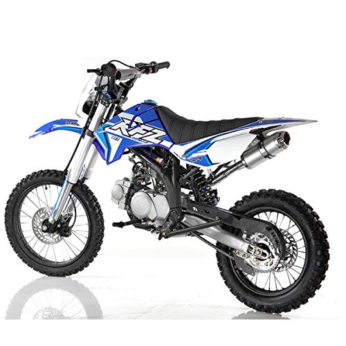 125cc Gas Dirt Pitbike with Headlight, Black X589006