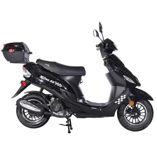 50cc Moped with 10" Aluminum Wheels, Electric/Kick Start Y71989